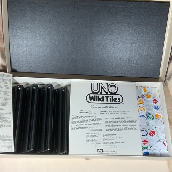 UNO Wild Tiles Board Game Vintage 1983- Complete Game - Picture 4 of 13